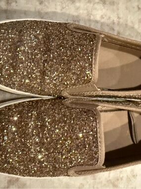 Old Navy ROSE GOLD SPARKLE SLIP ONS